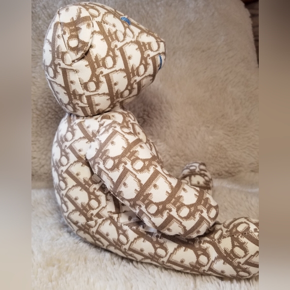 DIOR DIORISSIMO PRINT EMBROIDERED TEDDY BEAR - Picture 4 of 17